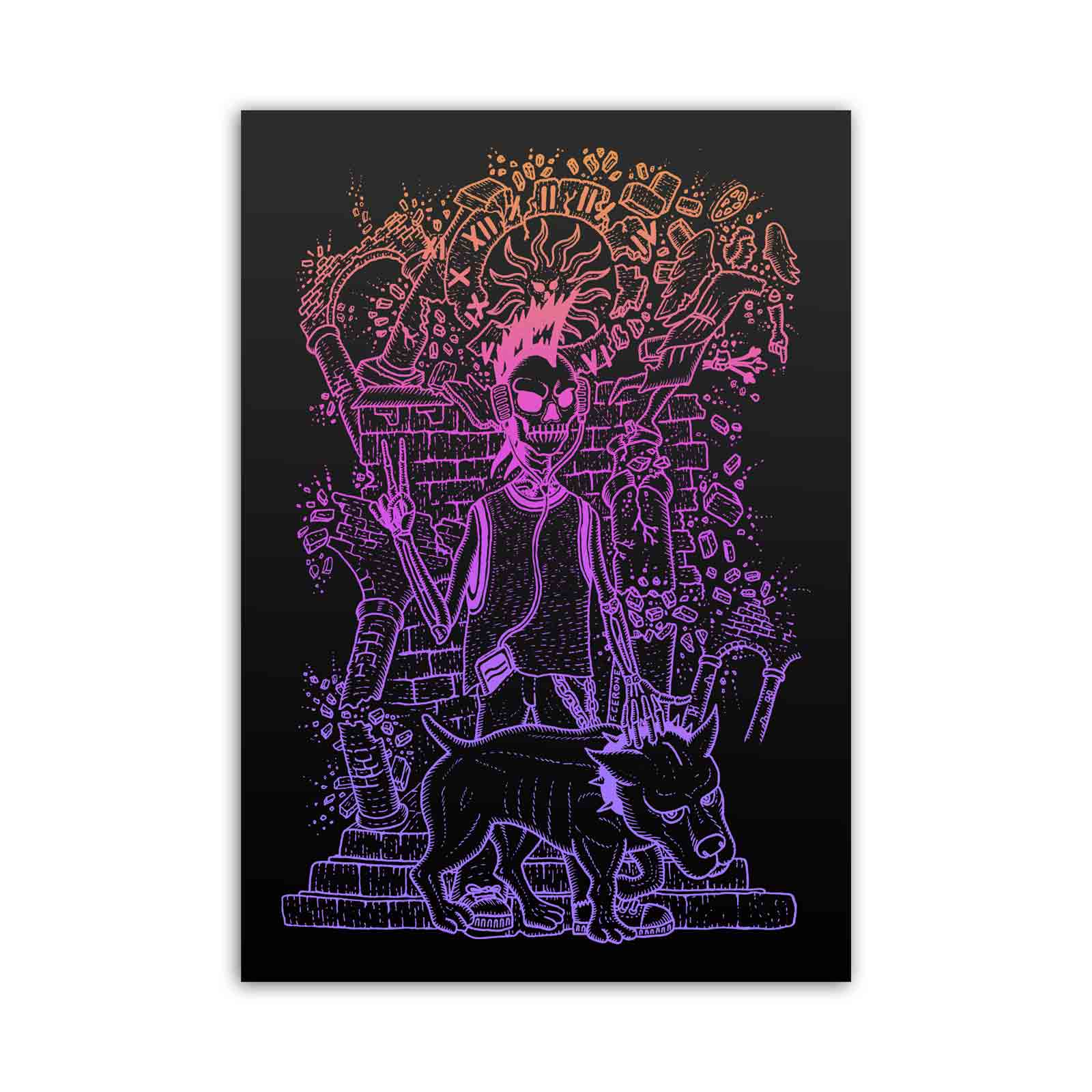 UZTZU® Facundo Punk Color Print 34x44cm