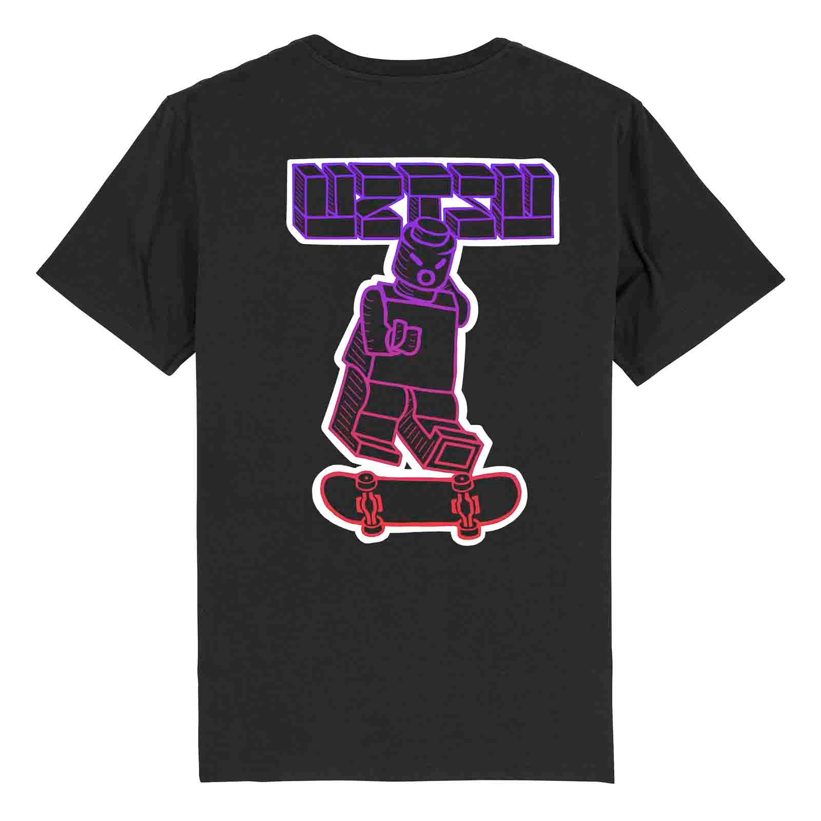 UZTZU® Lxxo Skater Black Tshirt back