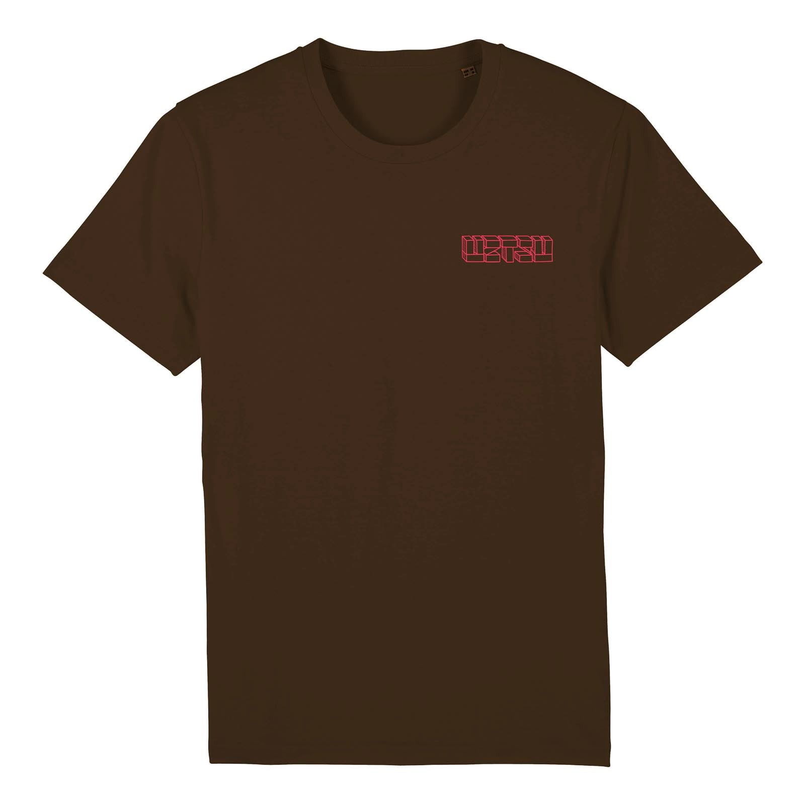 UZTZU® Lxxo Skater Chocolate Brown Tshirt front