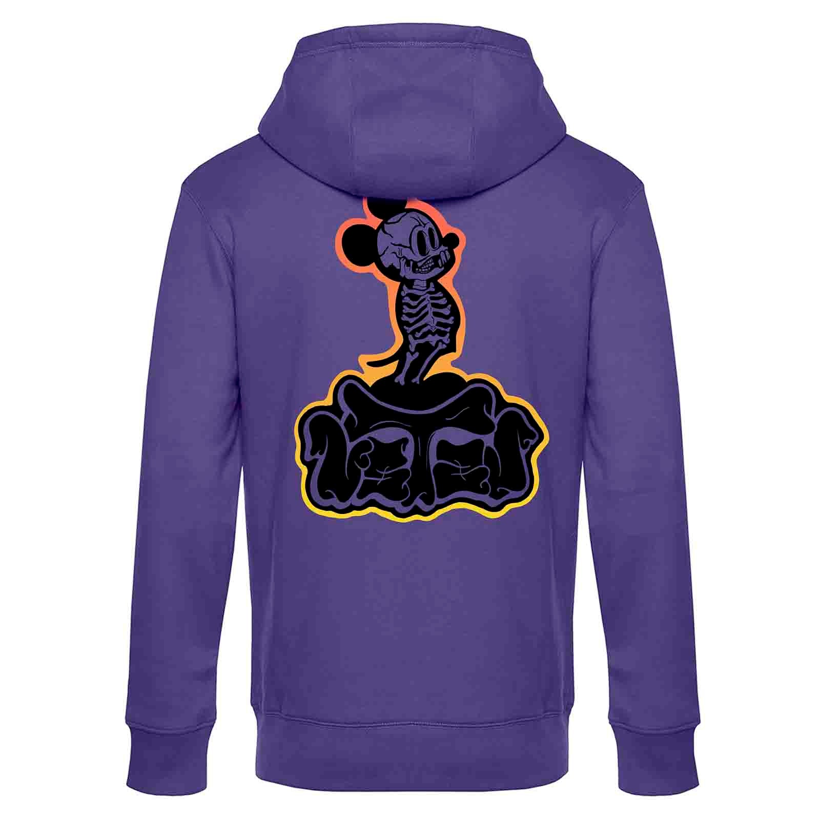 UZTZU® RX Mickey Purple Hoodie back