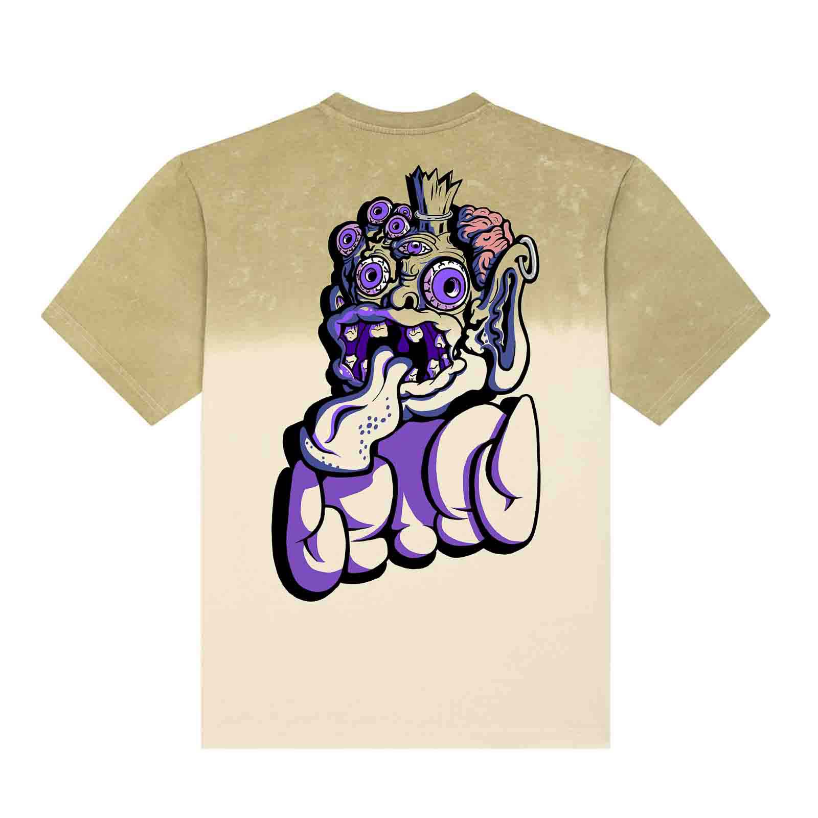 UZTZU® Monster Dip Dye Tshirt back
