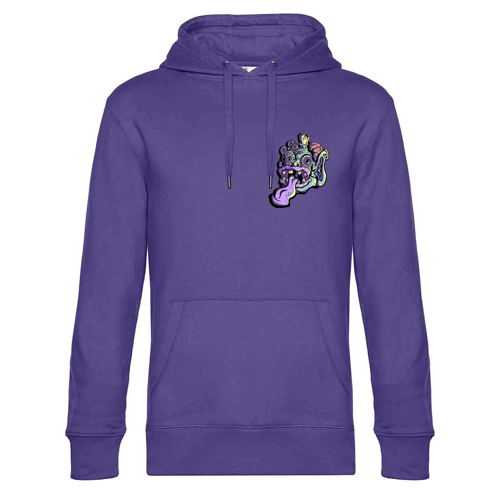 UZTZU® Fist Purple Hoodie front
