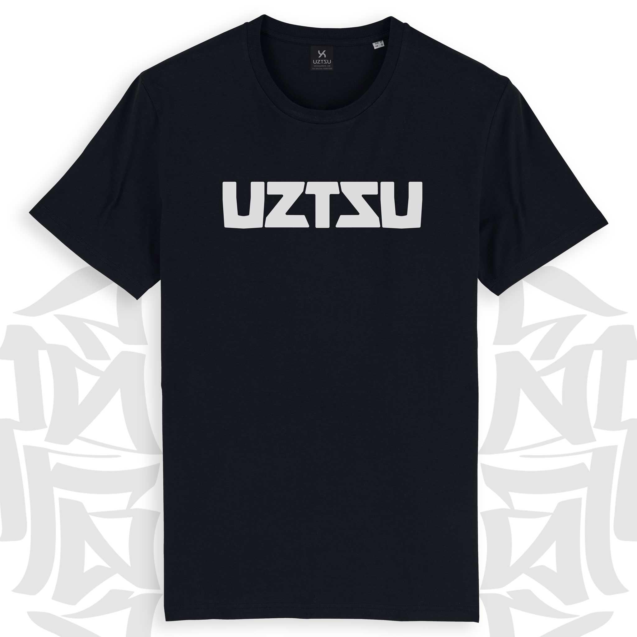 UZTZU-x-DJ-FASTCUT-LOGO-Black-Tshirt